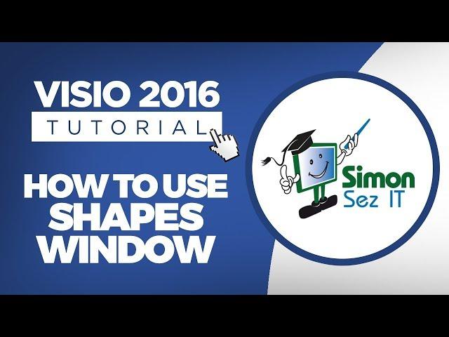 How to Use the Shapes Window in Visio 2016