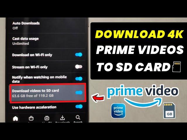 Prime Video: Download Movies and TV Shows to SD Card Guide