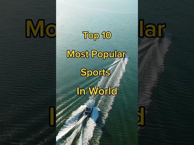 Top 10 Most Popular Sports in World  #knowledgeworld #facts #shorts