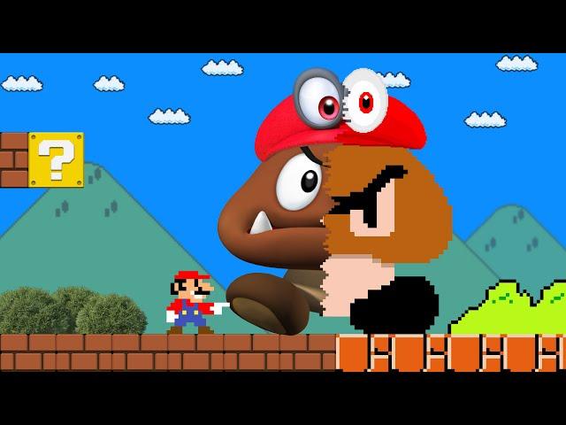 Cat Mario: Super Mario Bros. but Mario touches turn into Realistic (Part 2)