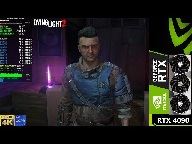 Dying Light 2 Ultra Ray Tracing 4K | RTX 4090 | i9 13900K 6GHz