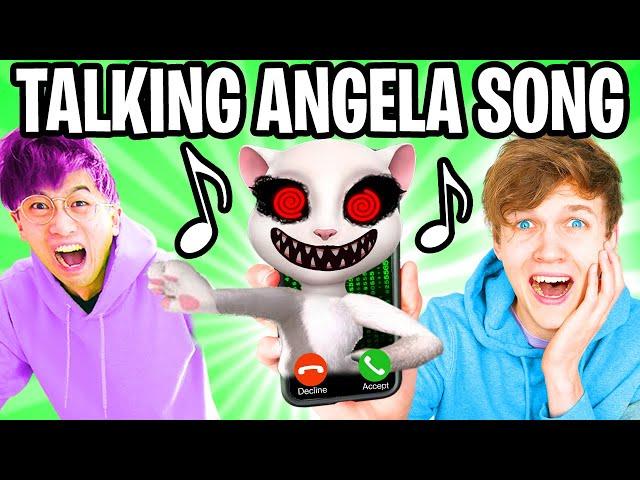 THE CREEPY TALKING ANGELA SONG! (LankyBox AUTOTUNE REMIX!)