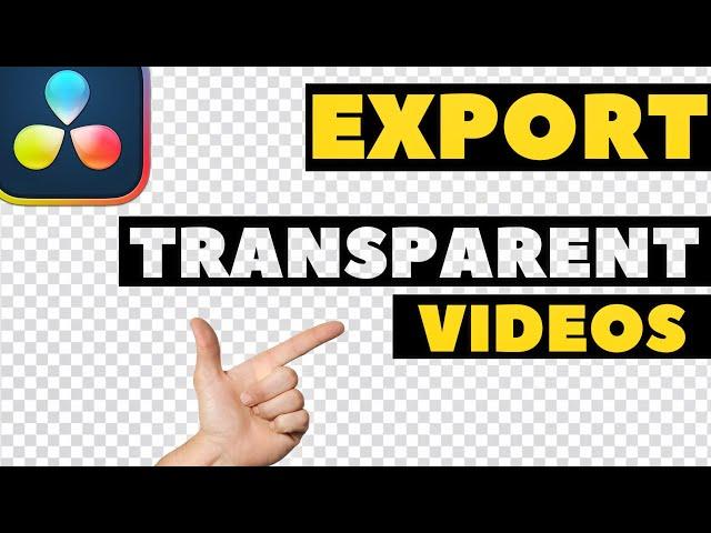 How to Export Videos without Background | Davinci Resolve 19