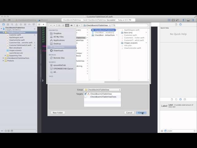 Learning iOS Development Part 77 (Custom CheckBox in UITableView)