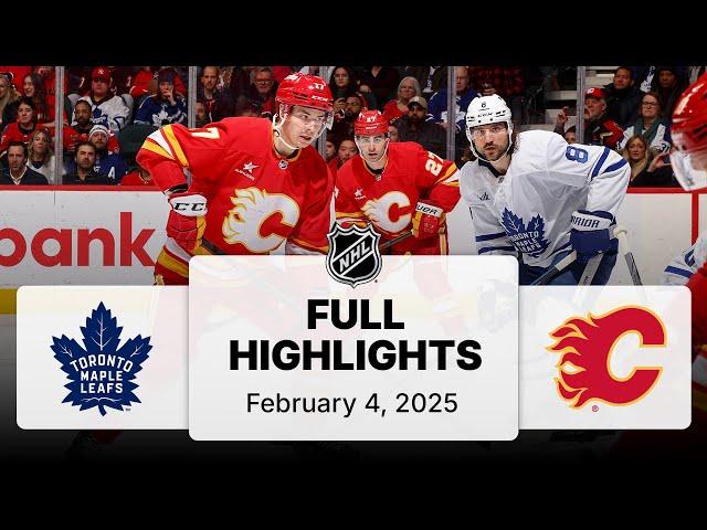 NHL Highlights | Maple Leafs vs. Flames - February 4, 2025