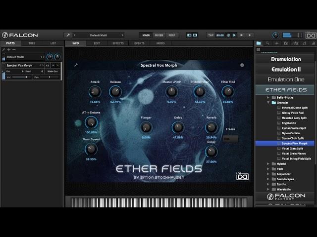 FALCON Synth by UVI - Ether Fields Add-On Library - The BIG Sound Test