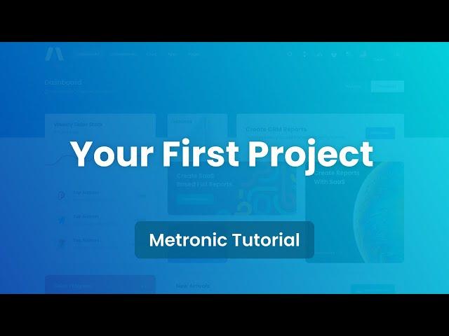 Your First Project - Metronic 8 Admin Template