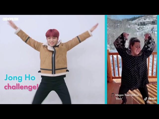 ATEEZ doing tiktok dances on their first try (amazing)