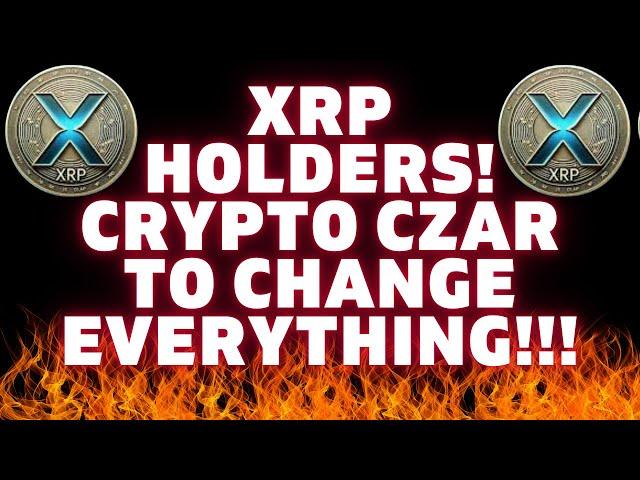 XRP HOLDERS!!!  David Sacks Just Said WHAT?!!  Best Crypto To Buy Now