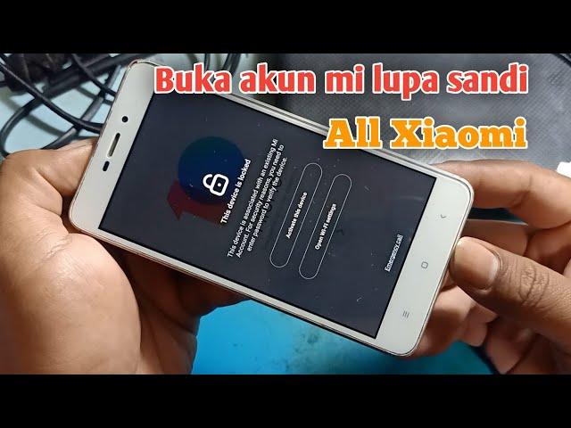 How to Open a Mi Account Forgot Password | Unlock Micloud Forgot Password