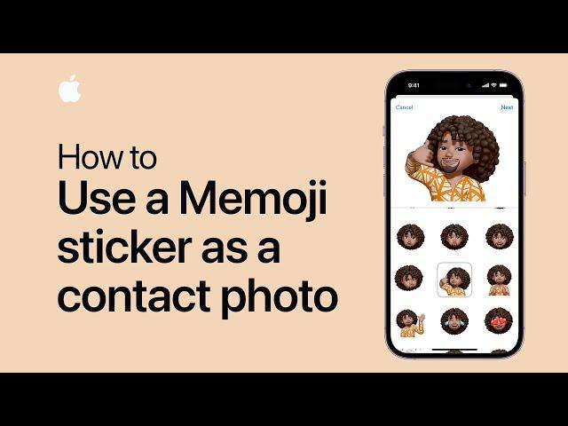 How to use a Memoji sticker as your contact photo | Apple Support