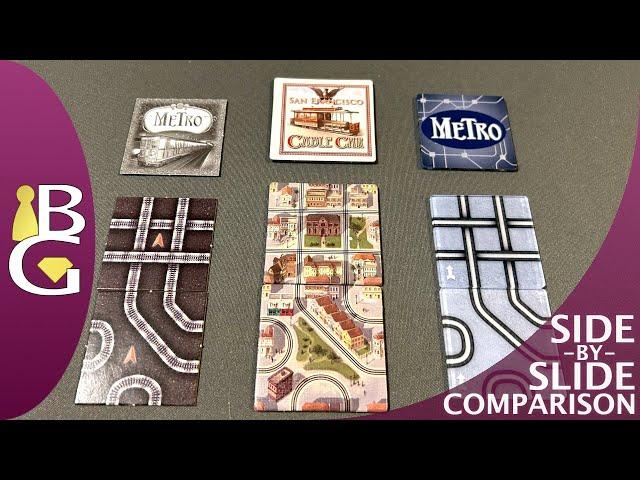 Metro / Cable Car — Side-by-Slide Board Game Comparison 