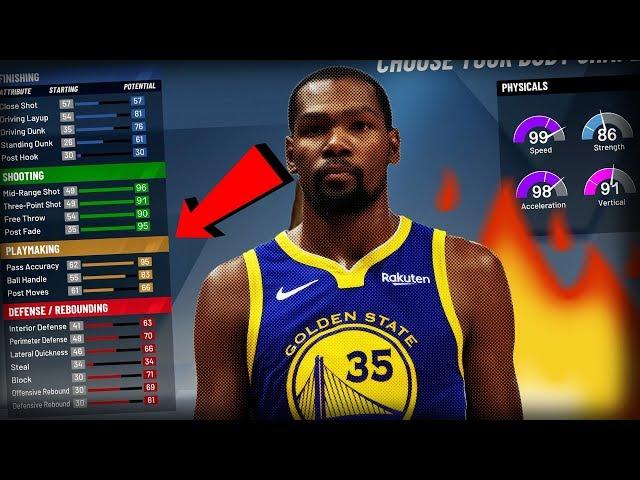 Exact Kevin Durant Replica Build for NBA 2K20! BEST BUILD ON THE GAME!