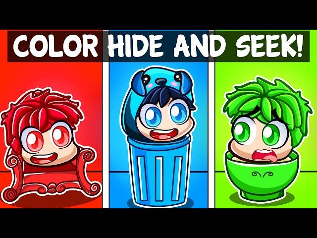 ROBLOX HIDE AND SEEK IN ONE COLOR!