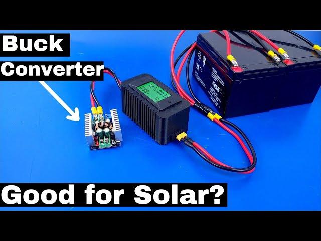 DIY Solar Battery Charger, with a DC to DC Buck Converter.