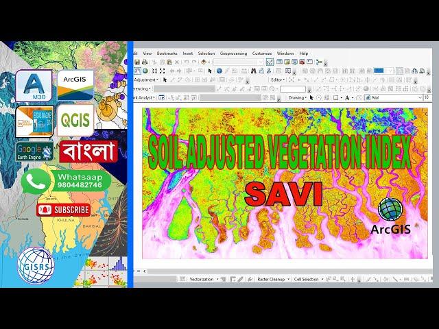 How to calculate Soil-Adjusted Vegetation Index (SAVI) in ArcGIS || Vegetation Indices from Landsat