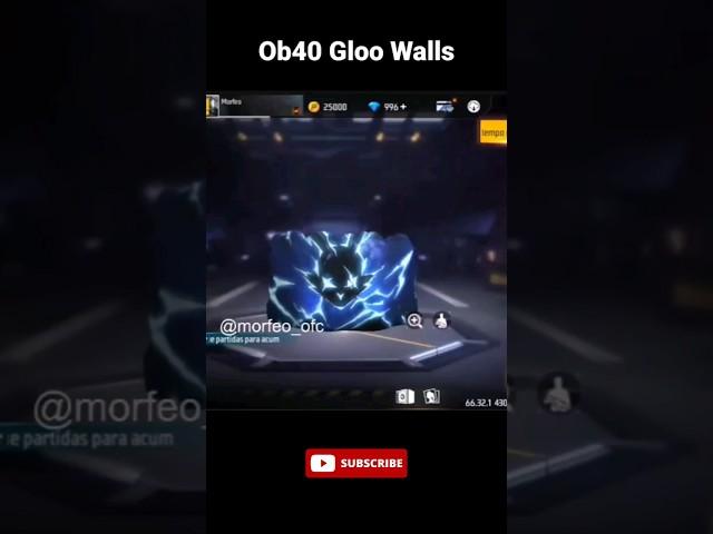 OB40 UPDATE ALL GLOO WALL SKIN FREE FIRE || NEW GLOO WALL SKIN || FF NEW EVENT || OB40 UPDATE#shorts