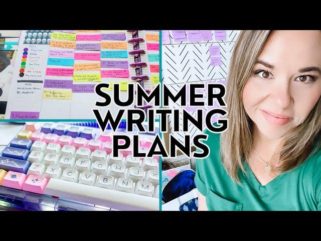 SUMMER WRITING PLAN 🩷 my summer writing goals and how to create a summer writing plan