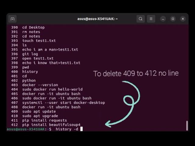 Delete your terminal history | linux | @technorchid