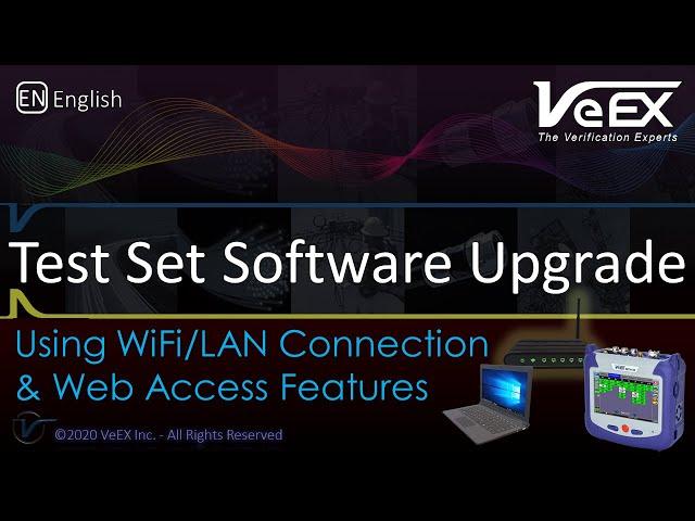 How to Upgrade Test Set Software (using WiFi or LAN) | Quick Guide