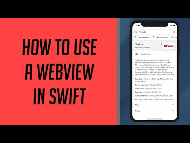 How to use a WebView in swift