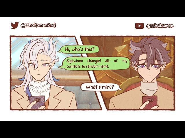 contact name (wriolette) [GENSHIN IMPACT - COMIC MEME]