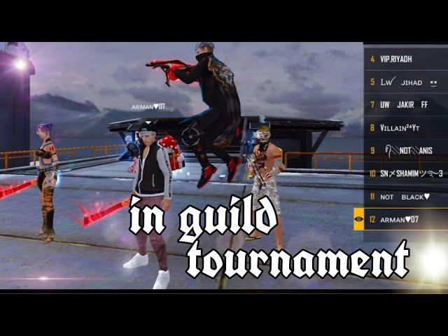 How to play guild tournament in free fire 2022 - s s king