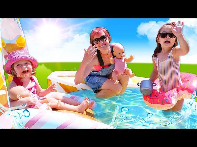 Bianca und Baby Born sind im Schwimmbad. Spielspaß mit Puppen | Ich heiße Bianca - Neue Folgen