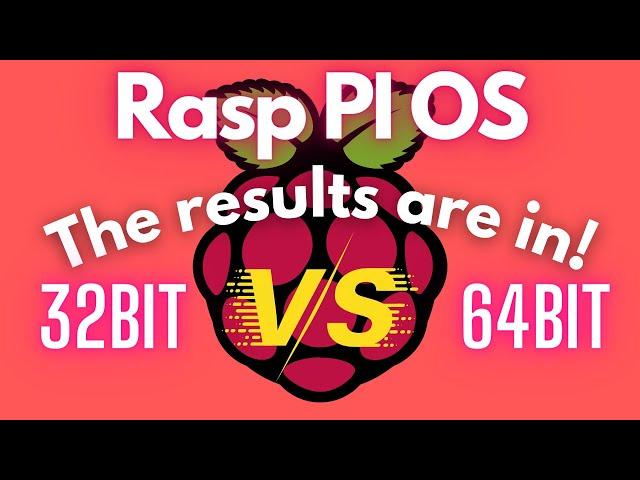 Raspberry PI OS - The Benchmarks are in 64bit vs 32bit - Surprising results??