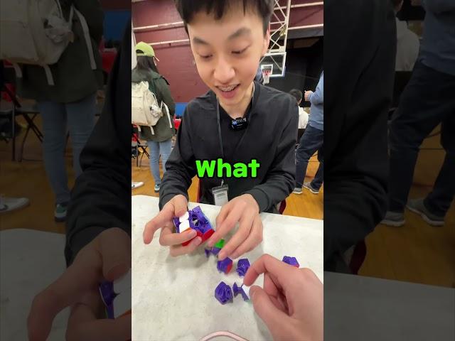 He was shocked to find hair in his Rubik’s cube 