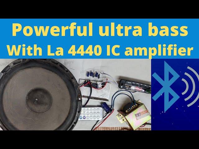 powerful ultra Bass audio amplifier ll from La 4440 IC with USB, MP3,BLUETOOTH