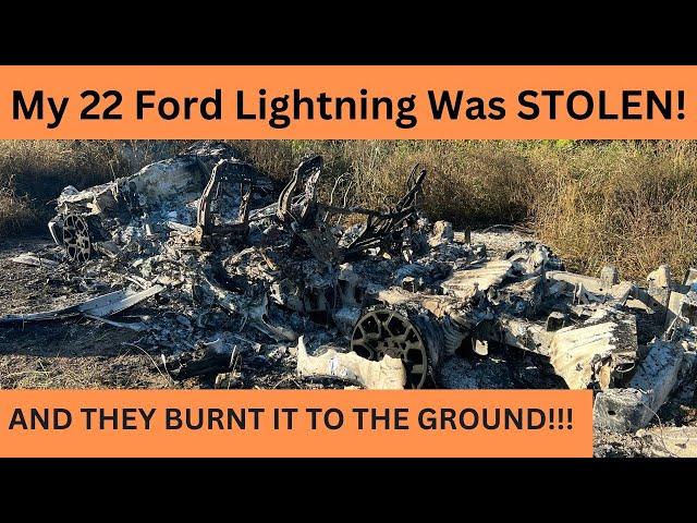 2022 Ford Lightning was STOLEN and SET ON FIRE!!!!