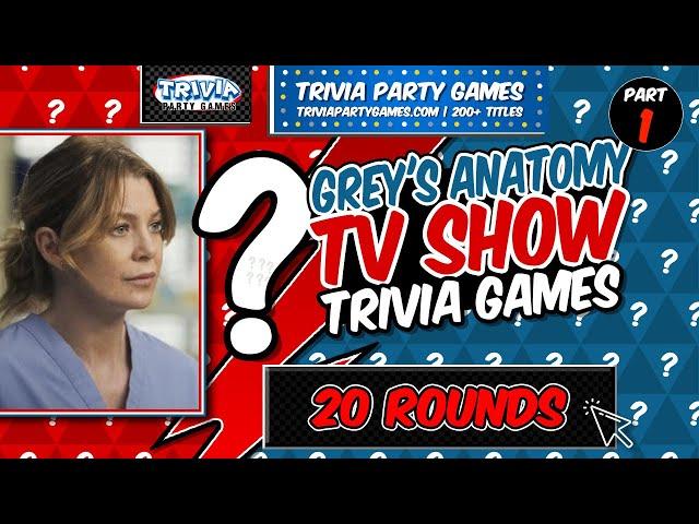 Grey's Anatomy | Trivia Game 1 | 20 Questions & Answers