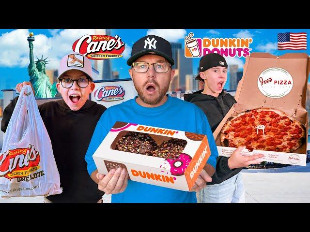 ONLY EATING NEW YORK’S FAST FOOD FOR 24 HOURS!!