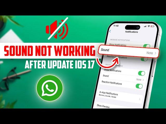 Fix WhatsApp Notification Sounds on iOS 17 | WhatsApp Notification Sound Fix