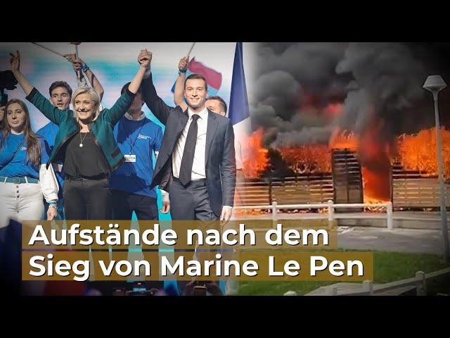 Aufstände nach dem Sieg von Marine Le Pen