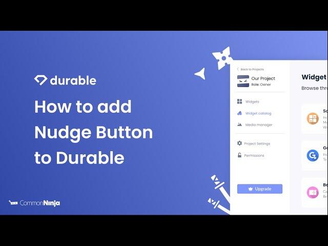 How to add a Nudge Button to Durable