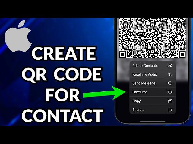 How To Create QR Code For Contact iPhone