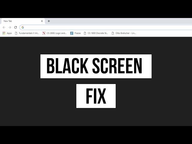 How To Fix Google Chrome Black Screen on Windows 10/11