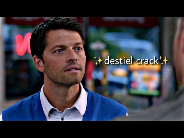 destiel being canon for 5 minutes not so straight