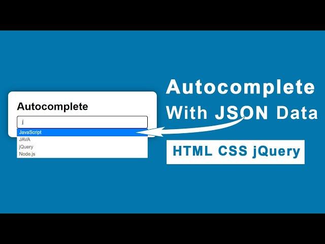 jQuery UI Autocomplete input field with JSON Data