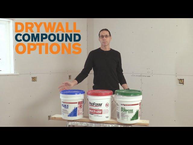 Drywall Joint Compound Options