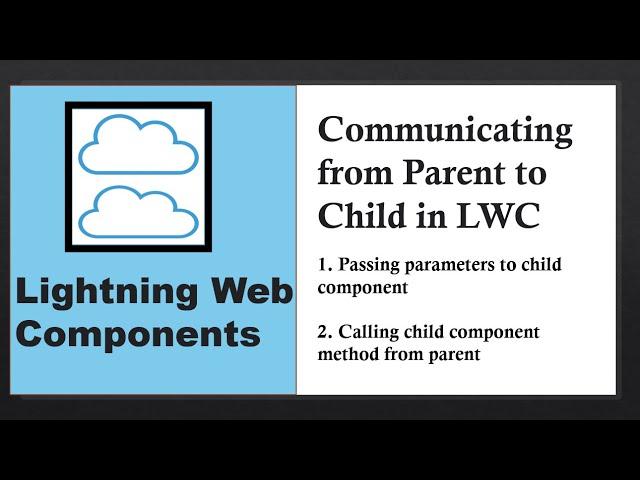 Lightning Web Components: Communicating from Parent to Child Component in LWC