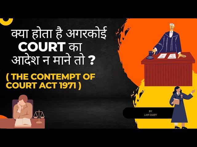 What is Contempt of court?Contempt of Court Act 1971 | Types of Contempt of Court | Fully Explained.
