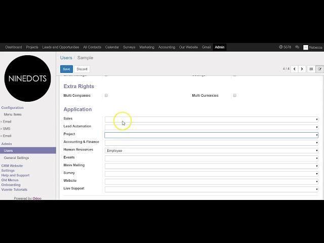 How To Limt Access to Users In Odoo
