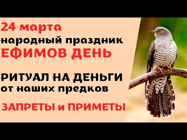 24 марта- народный праздник ЕФИМОВ ДЕНЬ. Что запрещено. Народные традиции и приметы.