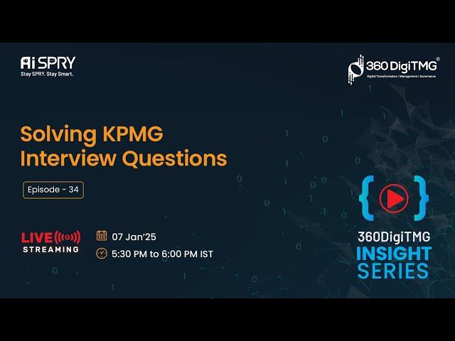 Solving KPMG Interview Questions | 360DigiTMG