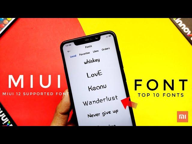 Top 10 Best Miui 12/11 Fonts For August 2020 | Miui 11 Supported Fonts