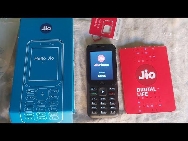 jio mobile phone unboxing//full setup insert sim