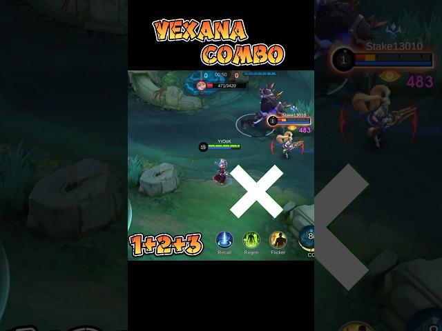 Vexana combo for beginners 🫂 #mobilelegendstoday #mobilelegends #foryou #mlbb #vexana